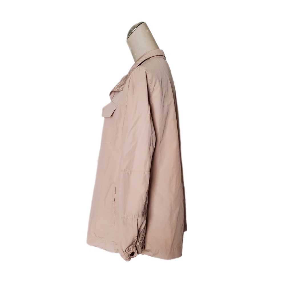 Chico's Women’s Kaki Jacket Sz 2 - Picture 2 of 7